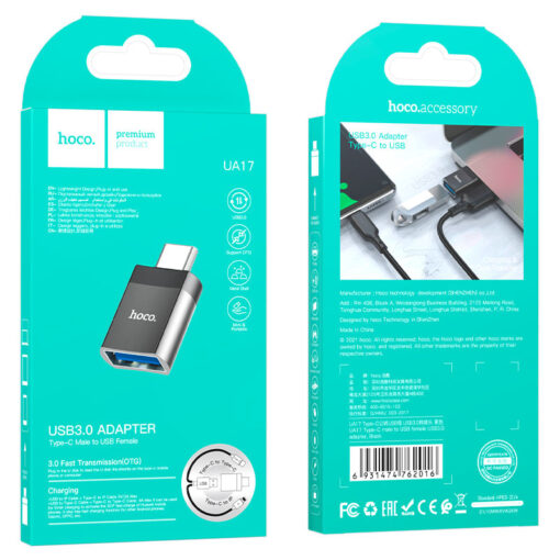 Bộ chuyển đổi Hoco UA17 (Type C - USB)