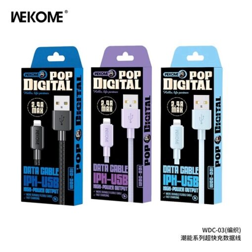 Cáp sạc nhanh WEKOME WDC-03I (USB-A to Lightning)
