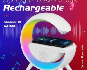 Loa Bluetooth chữ G BT2301, Chế độ đèn LED Tích hợp sạc không dây