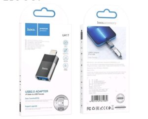 Bộ chuyển đổi Hoco UA17 OTG USB 2.0 (Lightning và Type-C)