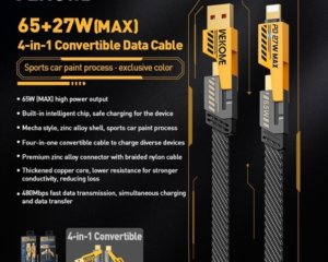 Cáp 4 in 1 wekome WDC25 65W 1.2m