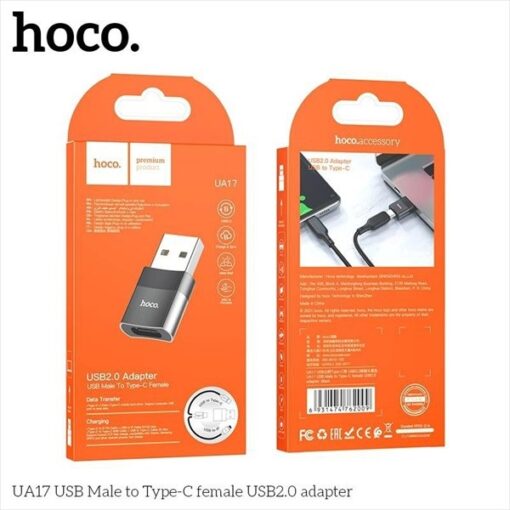 Bộ chuyển đổi Hoco UA17 USB to Type-C