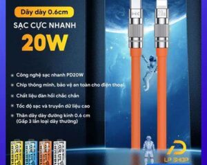 Cáp sạc nhanh WEKOME WDC-187 (Type-C to Lightning)
